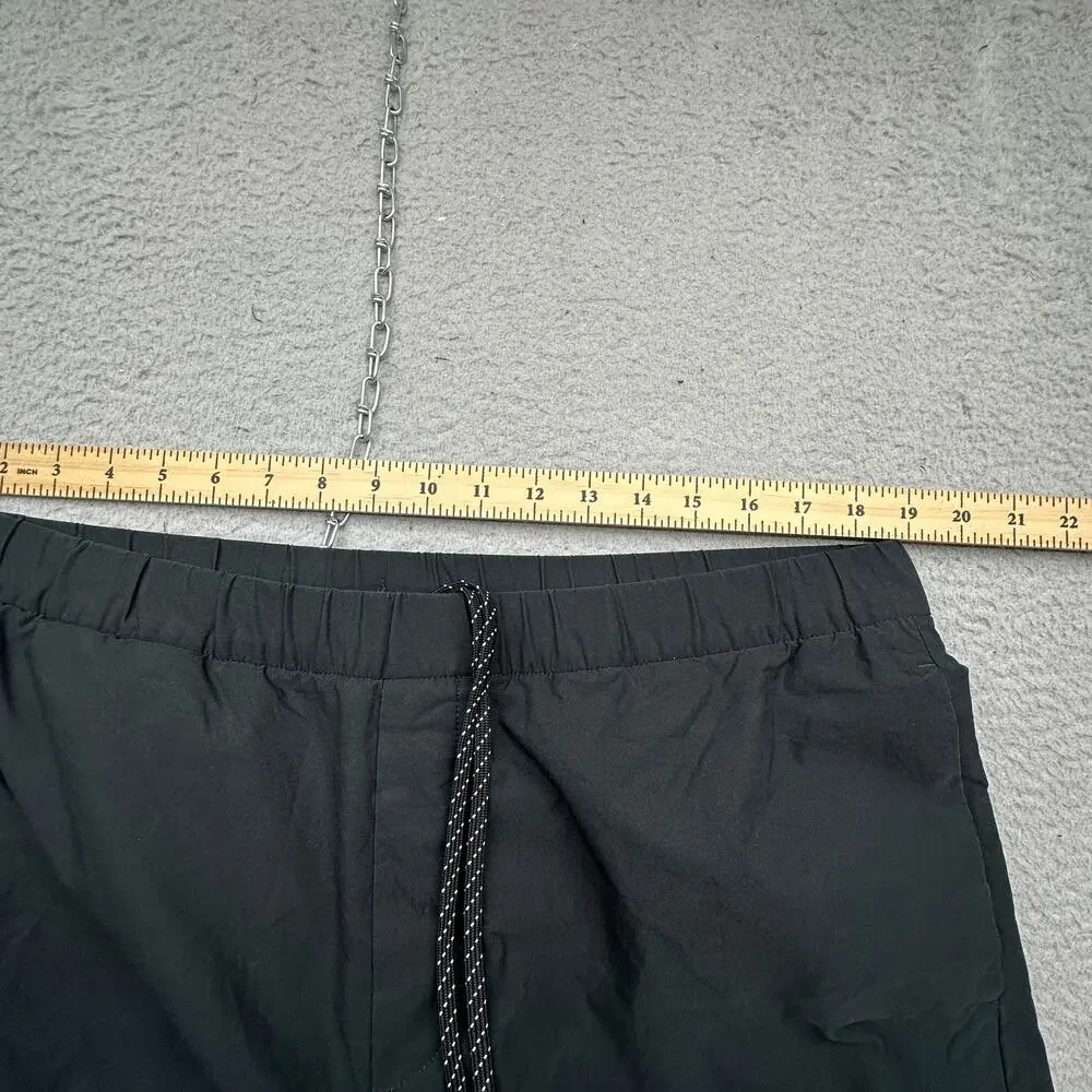 J Crew BF768 Tech Jogger Pant Zip Cuffs Men XL Performance Black Tarnished Metal